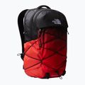 The North Face Borealis 28 l tüzes piros dip dye nagyméretű nyomtatás/fekete túra hátizsák