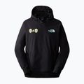 Férfi trekking pulóver The North Face Tekno Logo Hoodie fekete/napsárga sprite 5