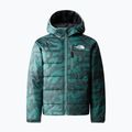 The North Face Reversible Perrito sötét zsálya eső terepszínű nyomtatás/fekete gyermek téli kabát