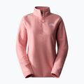 Női gyapjú pulóver The North Face 100 Glacier 1/4 Zip árnyékos rózsaszínű 4