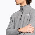 Férfi The North Face 100 Glacier 1/4 Zip fleece pulóver közepes szürke szürke szürke 3