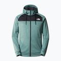 Férfi trekking pulóver The North Face Reaxion Fleece F/Z Hoodie dark sage heather/asphalt szürke 4