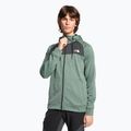 Férfi trekking pulóver The North Face Reaxion Fleece F/Z Hoodie dark sage heather/asphalt szürke