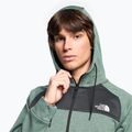 Férfi trekking pulóver The North Face Reaxion Fleece F/Z Hoodie dark sage heather/asphalt szürke 3