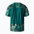 Férfi futópóló The North Face Sunriser SS lichen teal camo hímzéses nyomtatással 2