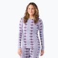 Női termoaktív pulóver Smartwool Merino 250 Baselayer Crew Boxed violet flirt with me