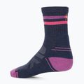 Női trekking zokni Smartwool Hike Light Cushion Tube Stripe Crew deep navy/power pink 2