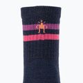 Női trekking zokni Smartwool Hike Light Cushion Tube Stripe Crew deep navy/power pink 3