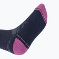 Női trekking zokni Smartwool Hike Light Cushion Tube Stripe Crew deep navy/power pink 5