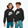 Gyermek Nike Club Fleece kapucnis pulóver fekete/fehér