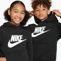 Gyermek Nike Club Fleece kapucnis pulóver fekete/fehér 4