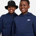 Nike Sportswear Club Fleece éjfekete tengerészkék-fehér gyermek pulóver 7