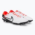 Focicipő Nike Tiempo Legend 10 Pro FG white/black/bright crimson 4