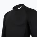 Férfi Nike Pro Dri-Fit Mock-Neck hosszú ujjú edzőruha fekete/fehér 8