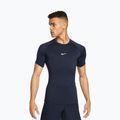 Férfi edző póló Nike Pro Dri-Fit Tight SS Fitness obsidian/white