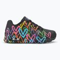 Női cipő SKECHERS JGoldcrown Uno Highlight Love black/multicolor 2