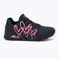Női cipő SKECHERS Uno Dripping In Love black/pink 2