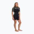 Női úszó neoprénruha ROXY 2.0 mm Swell Natural Back Zip SS Springsuit black floral 3