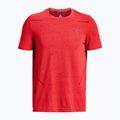 Férfi Under Armour Seamless Grid béta/sötét bordó edzőpóló 4