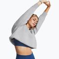 Under Armour női pulóver Icon Fleece Crew mod szürke light heather/fehér 4
