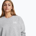 Under Armour női pulóver Icon Fleece Crew mod szürke light heather/fehér 5