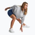 Under Armour női pulóver Icon Fleece Crew mod szürke light heather/fehér 8