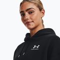 Női Under Armour Icon Fleece kapucnis pulóver fekete/fehér 4
