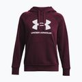 Under Armour női edzőpulóver Rival Fleece Big Logo sötét bordó/fehér 5