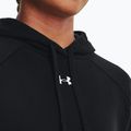 Női pulóver Under Armour Rival Fleece Hoodie fekete/fehér 4