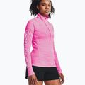 Under Armour női Evolved Core Tech 1/2 Zip melegítőfelső lázadó rózsaszín/fehér