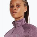 Under Armour Tech 1/2 Zip női pulóver - Twist ködös lila/friss orchidea/metál ezüst 3