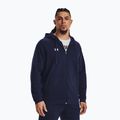 Férfi trekking pulóver Under Armour Rival Fleece FZ midnight navy/white