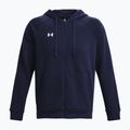Férfi trekking pulóver Under Armour Rival Fleece FZ midnight navy/white 5