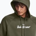 Under Armour férfi kapucnis pulóver Rival Fleece Graphic HD marine zöld/fehér színből 5