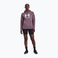 Női trekking pulóver Under Armour Rival Fleece Big Logo misty purple/white 2