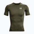 Férfi edzőpóló Under Armour HG Armour Comp SS marine zöld/fehér színű edzőpóló 4