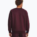 Férfi Under Armour Essential Fleece Crew melegítőfelső sötétbordó/fehér 2