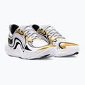 kosárlabda cipő Under Armour Spawn 6 white/black/metallic gold 8