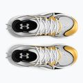 kosárlabda cipő Under Armour Spawn 6 white/black/metallic gold 11