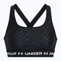 Fitness melltartó Under Armour Crossback Mid Print black/castlerock/white 4