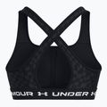 Fitness melltartó Under Armour Crossback Mid Print black/castlerock/white 5