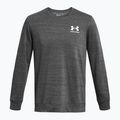 Férfi melegítőfelső Under Armour Rival Terry Lc Crew castlerock light heather/onyx white 3