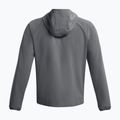 férfi kabát Under Armour Stretch Woven Windbreaker pitch gray/black 5