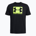 Férfi póló Under Armour Boxed Sportstyle black/high vis yellow 3