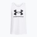 Under Armour Sportstyle Logo fehér/fekete férfi tank top 3