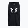 Under Armour Sportstyle Logo fekete/fehér férfi tank top 3