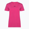 női edzőpóló Under Armour Off Campus Core astro pink/black