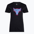 női edzőpóló  Under Armour Project Underground Core T black/viral blue