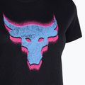 női edzőpóló  Under Armour Project Underground Core T black/viral blue 3