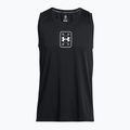 Under Armour Baseline Performance Tank fekete/fekete/fehér férfi kosárlabda póló